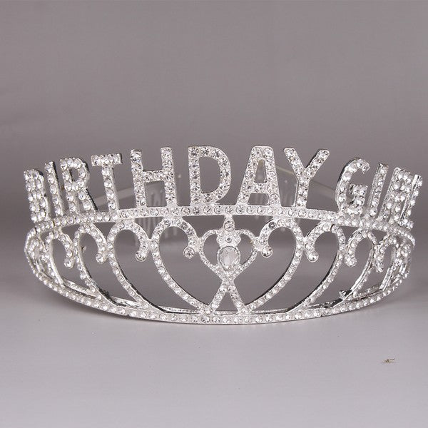 Birthday Rhinestone Crown Headband