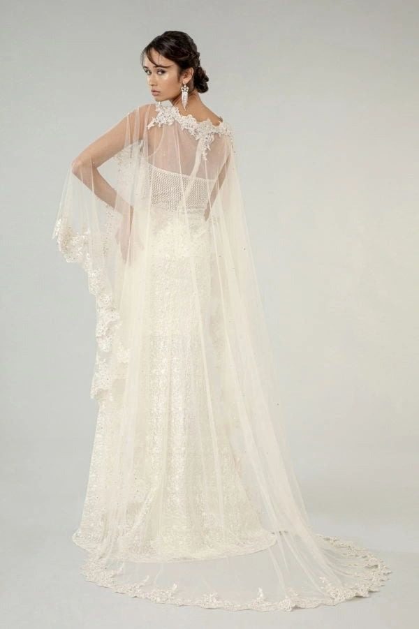 Illusion Sweetheart  Wedding Gown