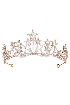 Star Rhinestone Crown Hair Accessories L2811