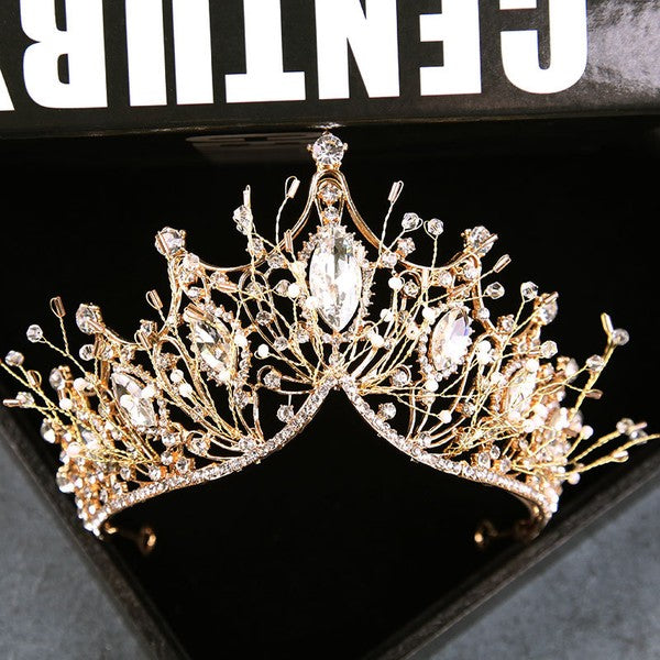 Rhinestone Crown Tiara Hair Accessories