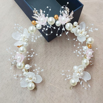 Floral Pearl Headband L2935