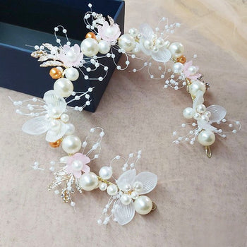 Floral Pearl Headband L2935