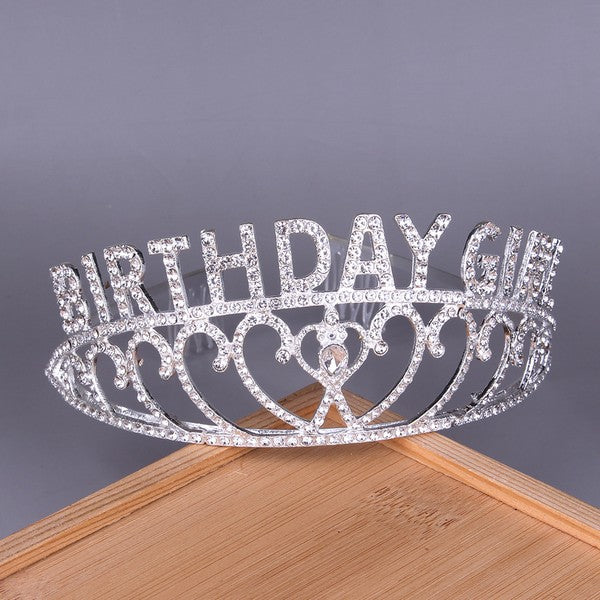 Birthday Rhinestone Crown Headband