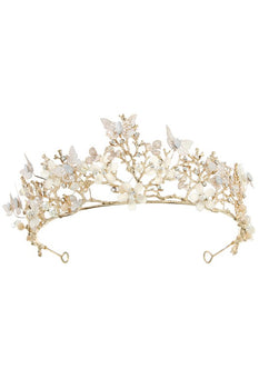 Butterfly Pearl  Crown Tiara