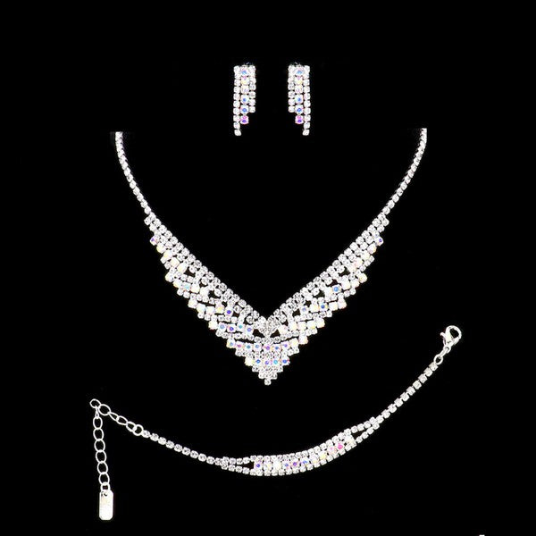 Rhinestone Necklace set
