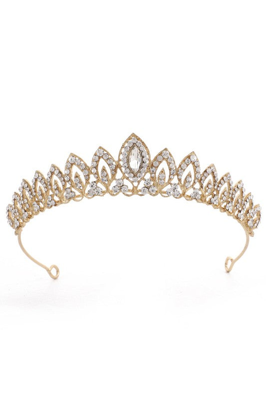 Rhinestone Crown Headband L3349