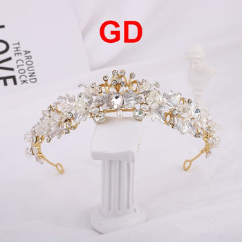 Rhinestone Crown Headband L3350