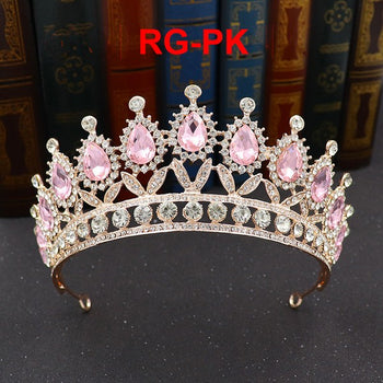 Rhinestone Crown Headband L3351