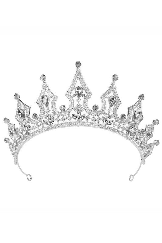 Rhinestone Crown Headband L3361
