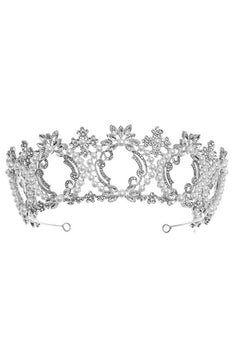 Rhinestone Pearl Crown Headband