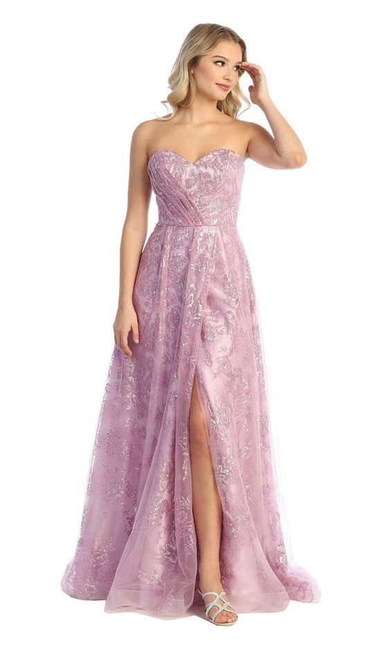 sweetheart neckline prom gown
