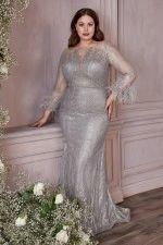 FITTED LONG SLEEVE GOWN