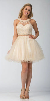 Two-Piece Homecoming  short Dress