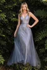 A-line embellished glittered gown