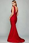 Stretchy fitted huggy gown