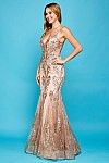 fit n flared evening gown