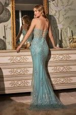 fit and flare evening gown