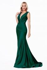 Fitted jersey gown