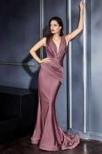 Fitted jersey gown