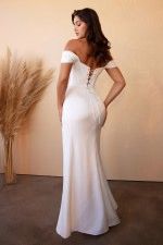 soft romance corset wedding gown