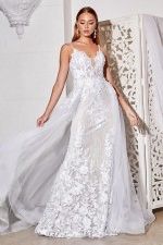 Fit and flare bridal gown