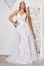 Fit and flare bridal gown